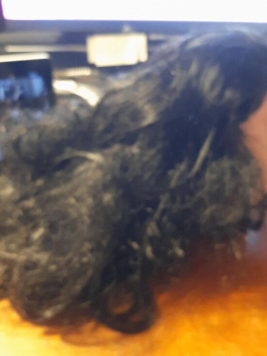 NEW ! Long Hair 27 inch Curly Wig Black main image 4